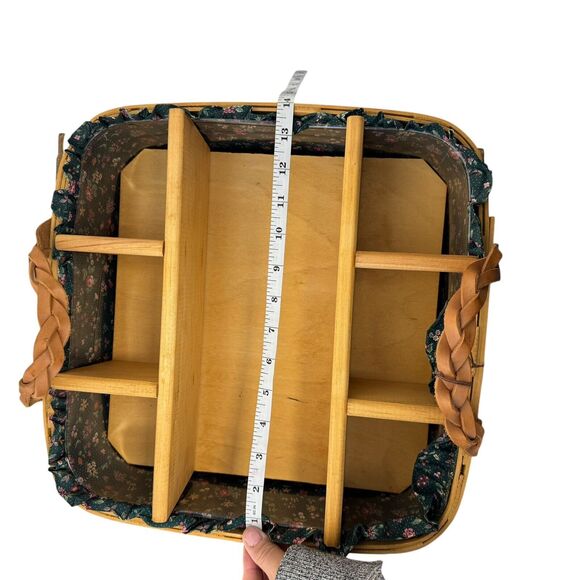 Peterboro Basket Buffet Server Divider Insert Liner Country Farmhouse Cottage - Picture 10 of 14